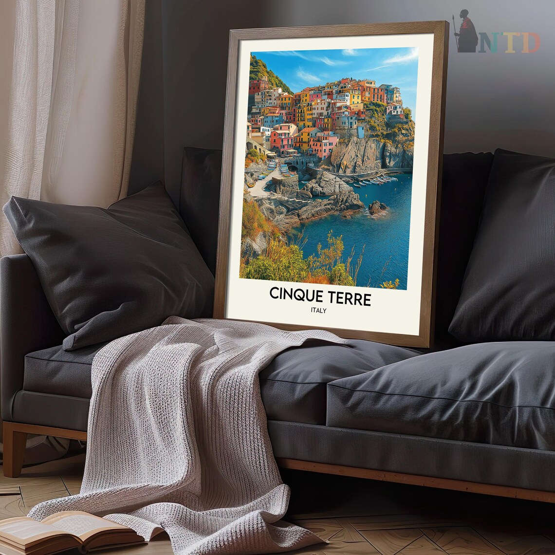 Cinque Terre Cliffside Village of Colorful Houses Above the Sea Poster - Image 3