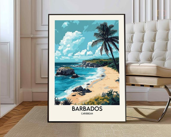 Barbados Print Poster Art Wall Photo Travel Decor Caribbean