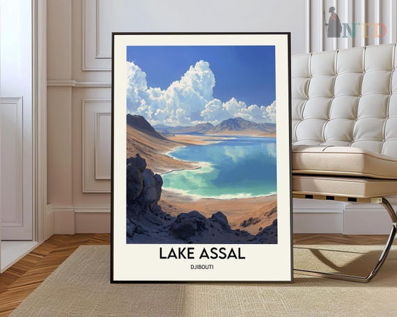 Lake Assal Poster Wall Art Print Photo Djibouti