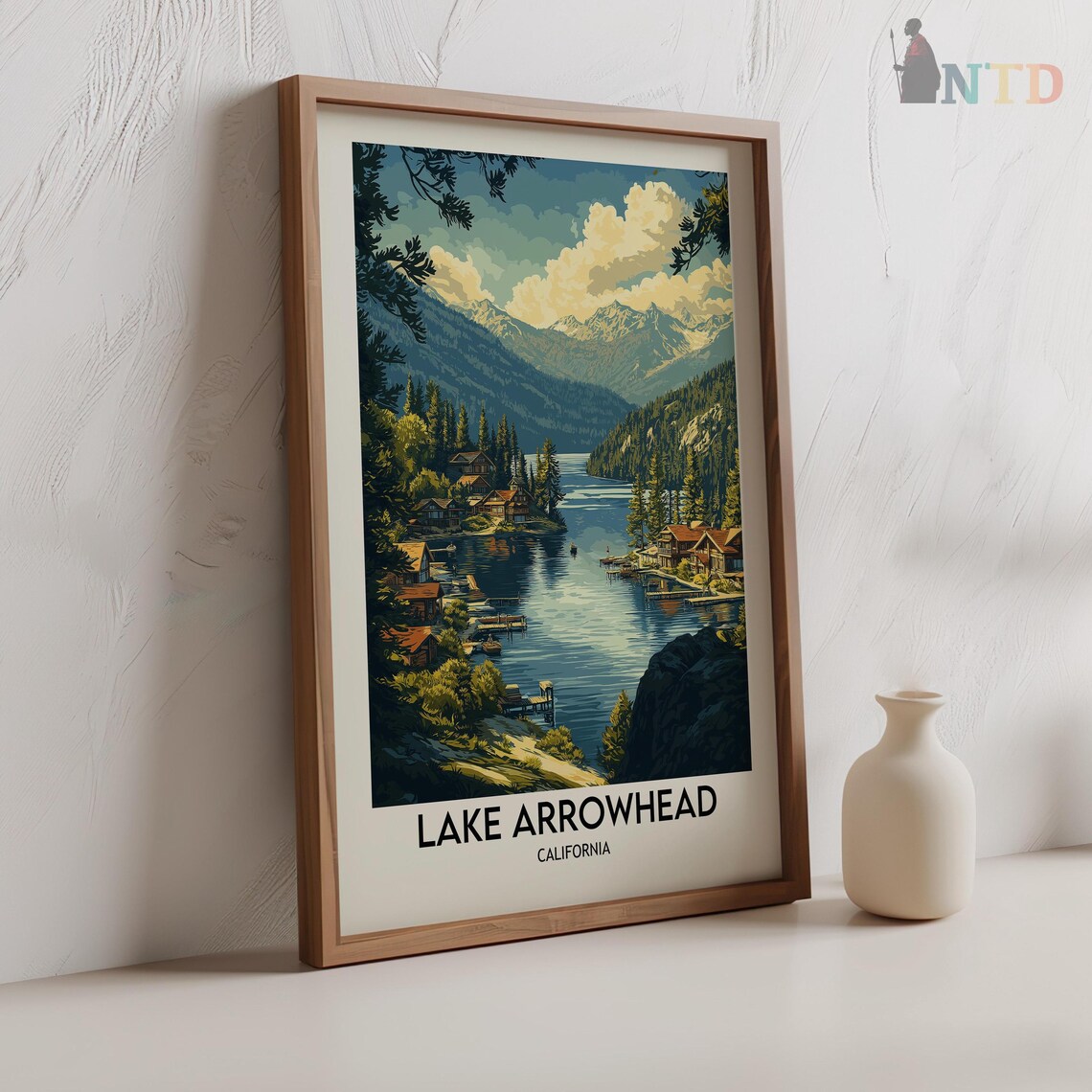 Lake Arrowhead Travel Poster, California USA - Image 2