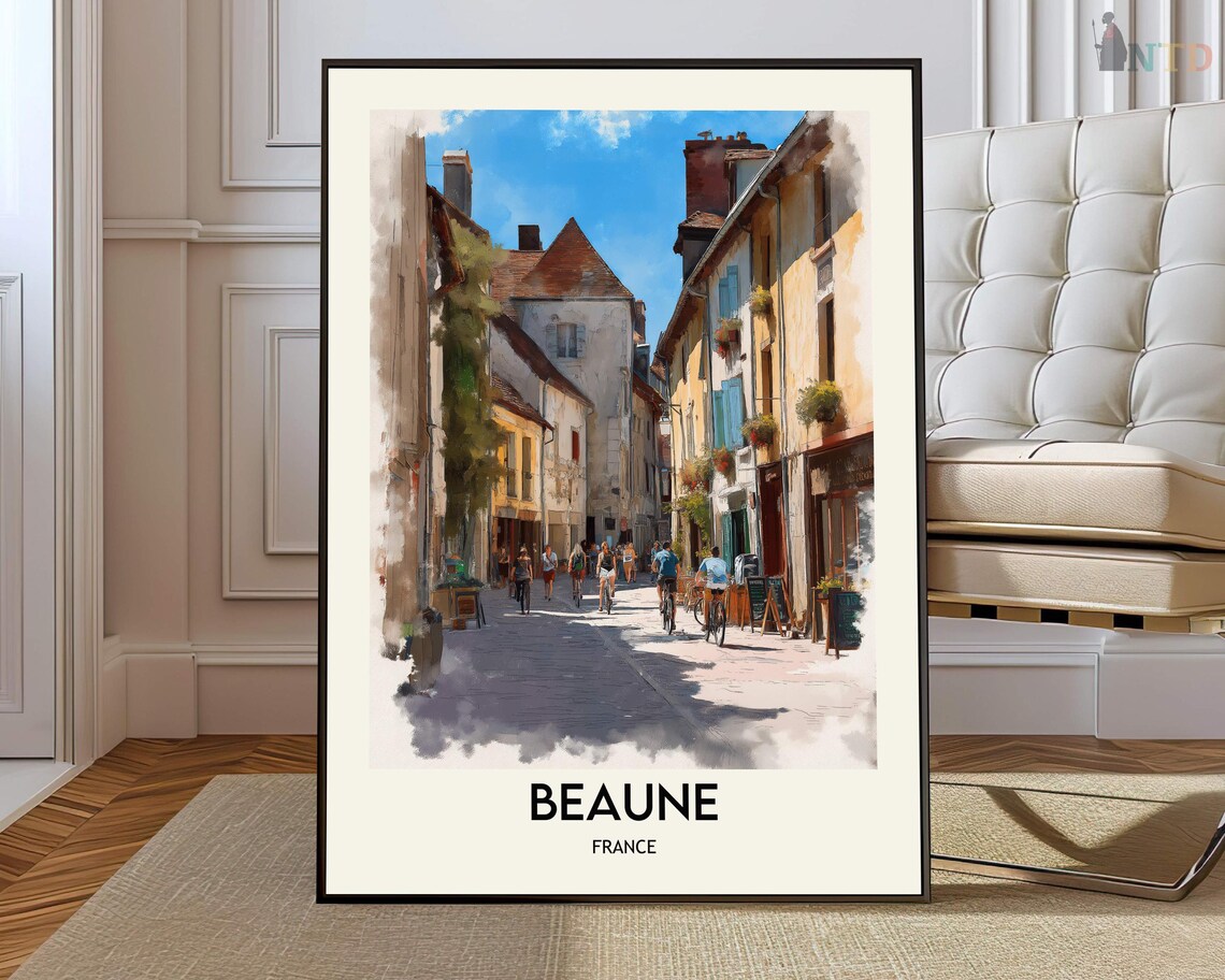 Beaune Travel Poster, France City Art Print
