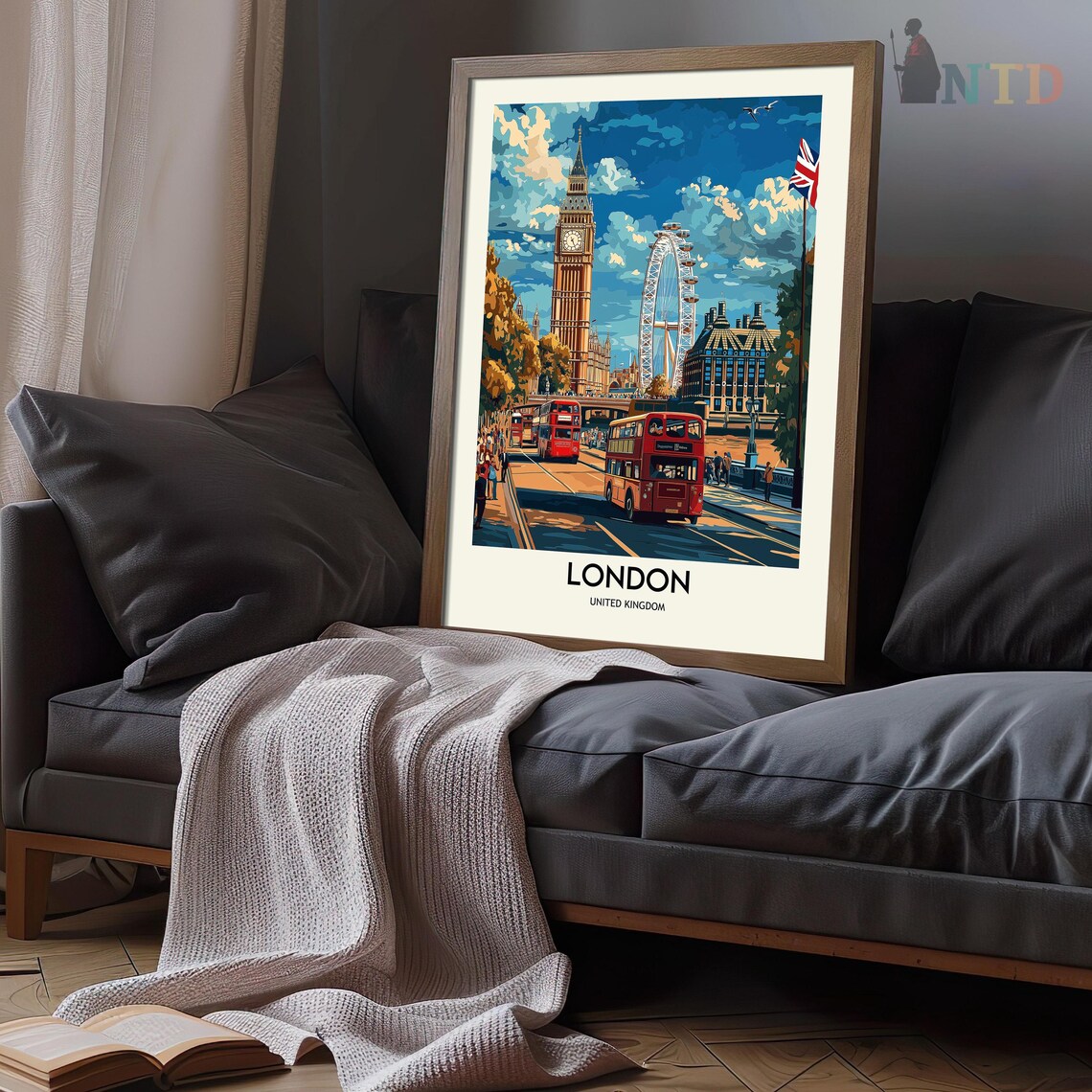 London Travel Poster, London City Wall Art Print - Image 3