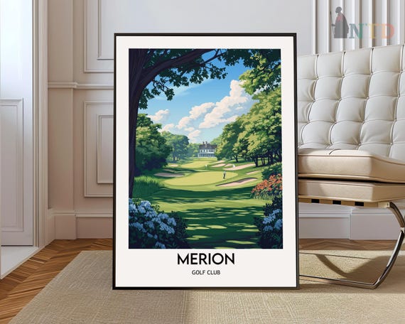 Merion Golf Club Poster Wall Art Print Photo Pennsylvania Ardmore