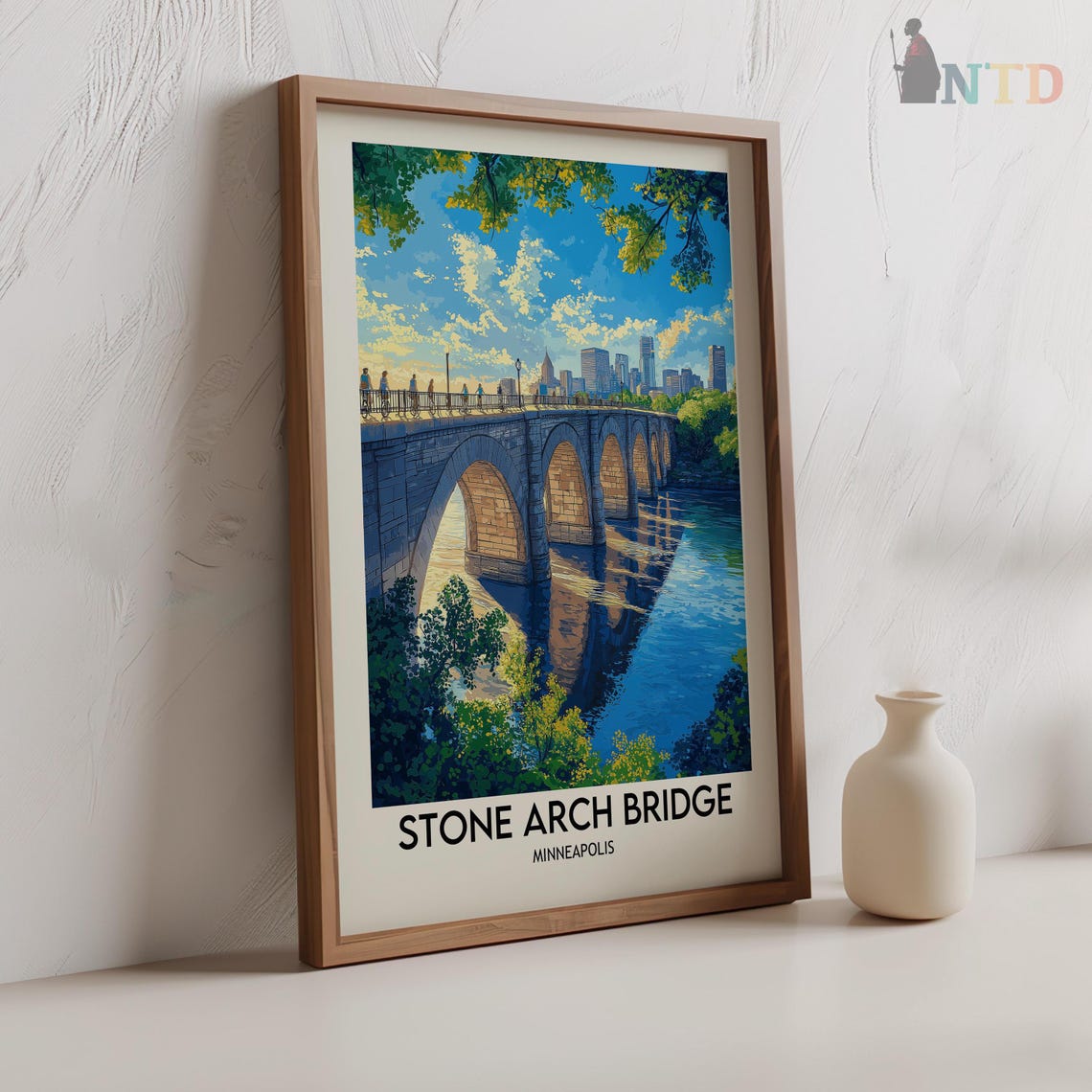 Stone Arch Bridge Print Stone Arch Bridge Wall Art Stone Arch Bridge Poster Stone Arch Bridge Photo Stone Arch Bridge Minneapolis Poster - Image 2