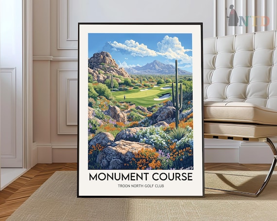 Troon North Monument Course Scottsdale Desert Golf Club Poster