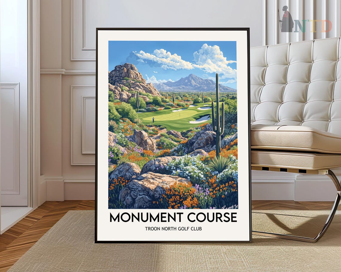 Troon North Monument Course Scottsdale Desert Golf Club Poster
