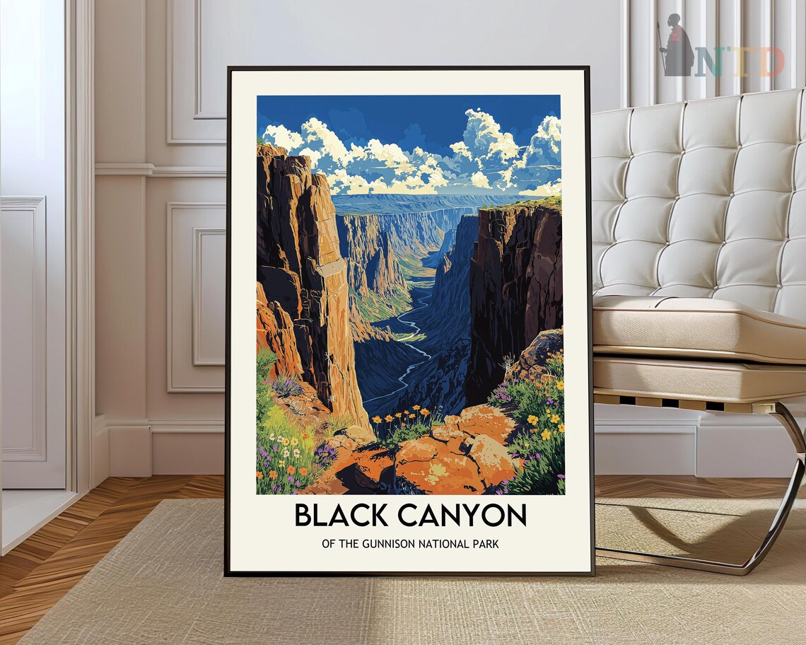Black Canyon of the Gunnison Colorado National Park Landscape Poster
