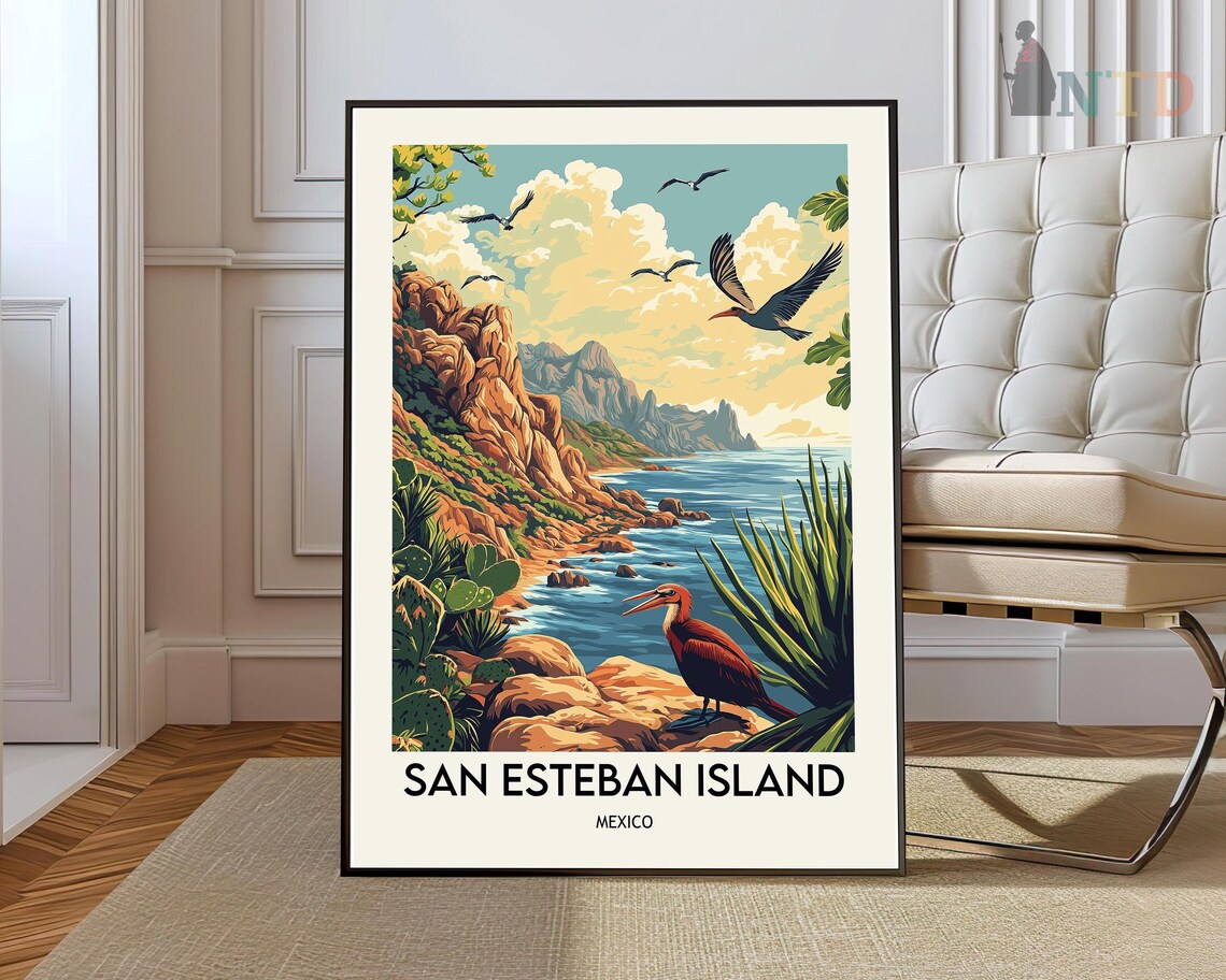 San Esteban Island Poster Wall Art Print Photo Mexico
