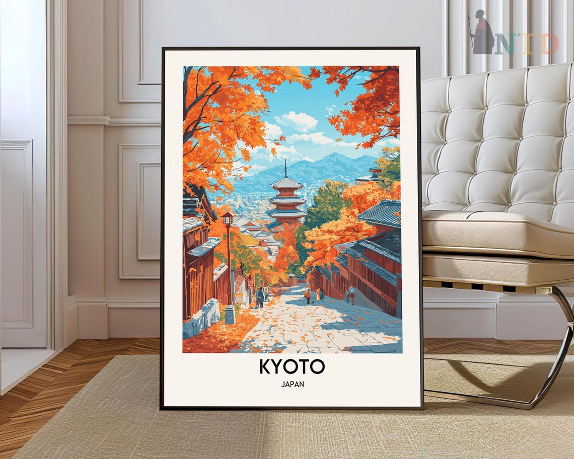 Kyoto Print Kyoto Wall Art Kyoto Poster Kyoto Photo Kyoto Poster Print Kyoto Wall Decor Japan Poster Japan Print Kyoto City Japan