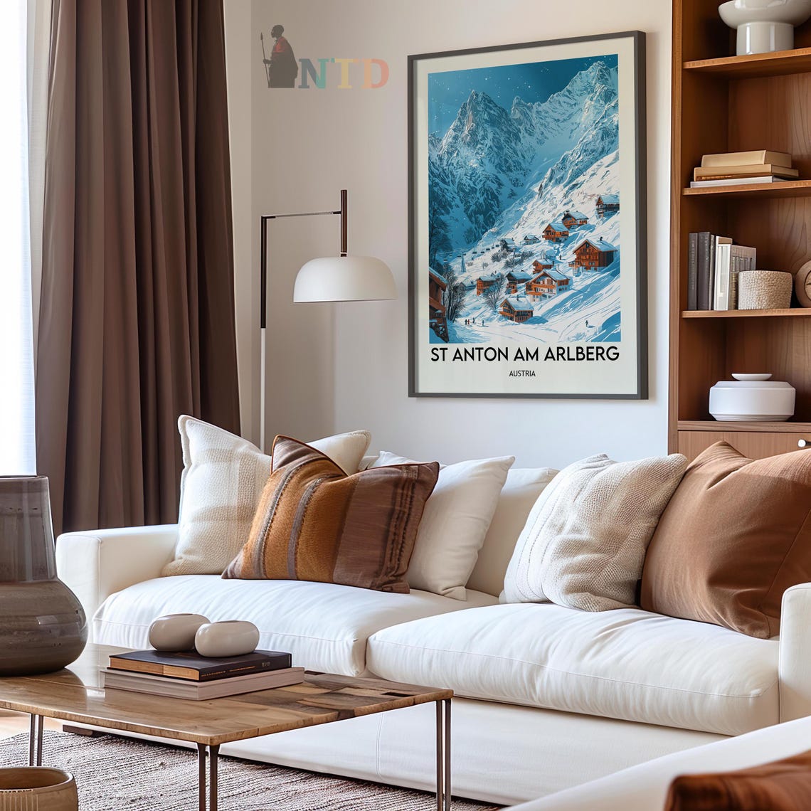 St Anton Print St Anton Art St Anton Poster St Anton Photo St Anton Painting Austria Art St Anton Ski Resort Sankt Anton Am Arlbergl - Image 2