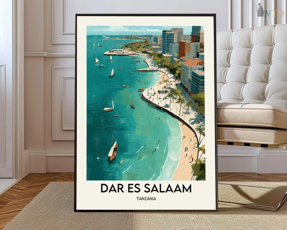 Dar Es Salaam Poster Wall Art Print Photo Tanzania