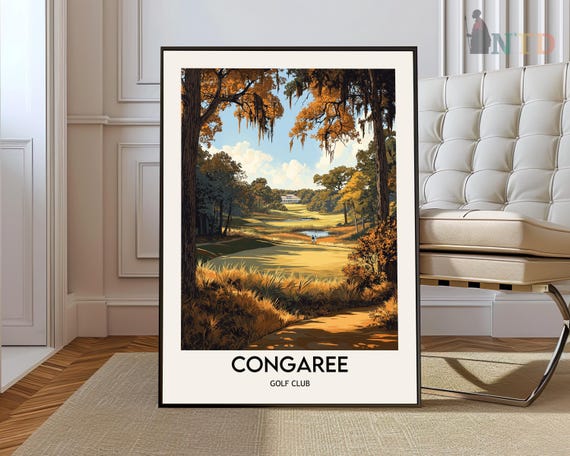 Congaree Golf Club Poster Wall Art Print Photo Ridgeland