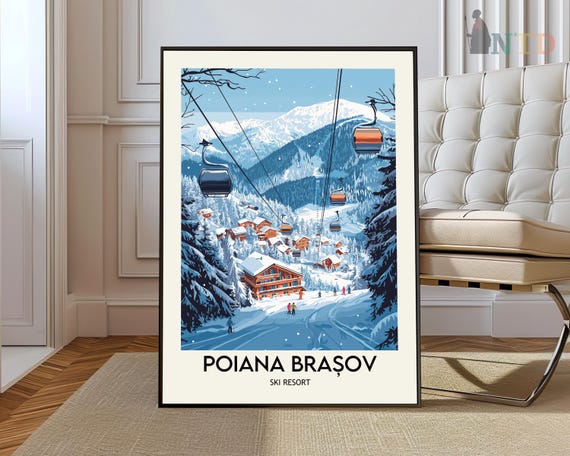 Poianabraov Ski Resort Poster Wall Art Print Photo