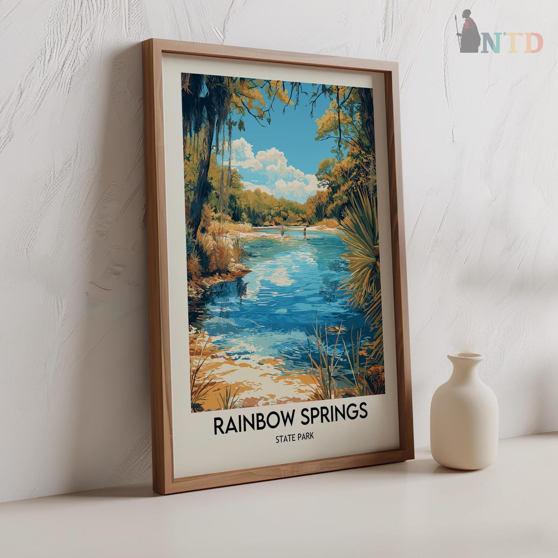 Rainbow Springs State Park Print Art Rainbow Springs Print Poster Rainbow Springs Wall Art Rainbow Springs Poster Rainbow Springs Wall Decor - Image 2
