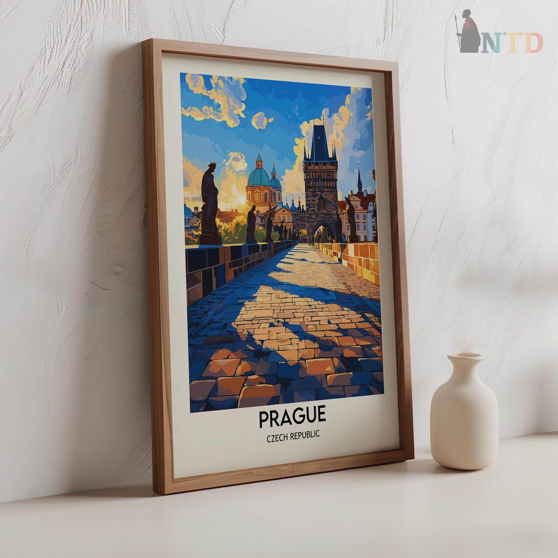 Prague Travel Poster, Czech Republic Art Print - Image 2
