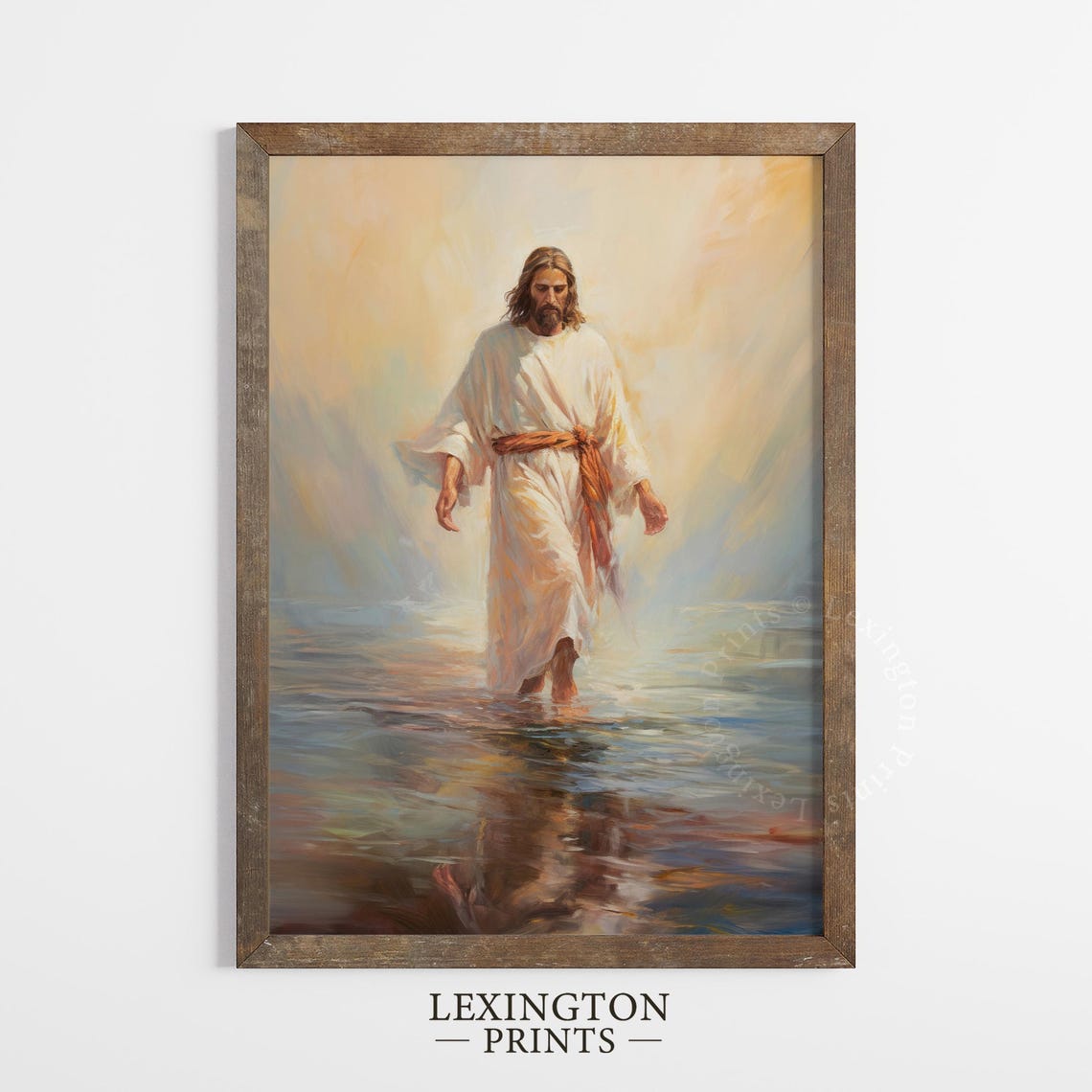 Jesus Walking On Water Christian Wall Art Christian Art Jesus Art Christian Print Oil Painting Christian Painting Gift Bible 399 - Image 5