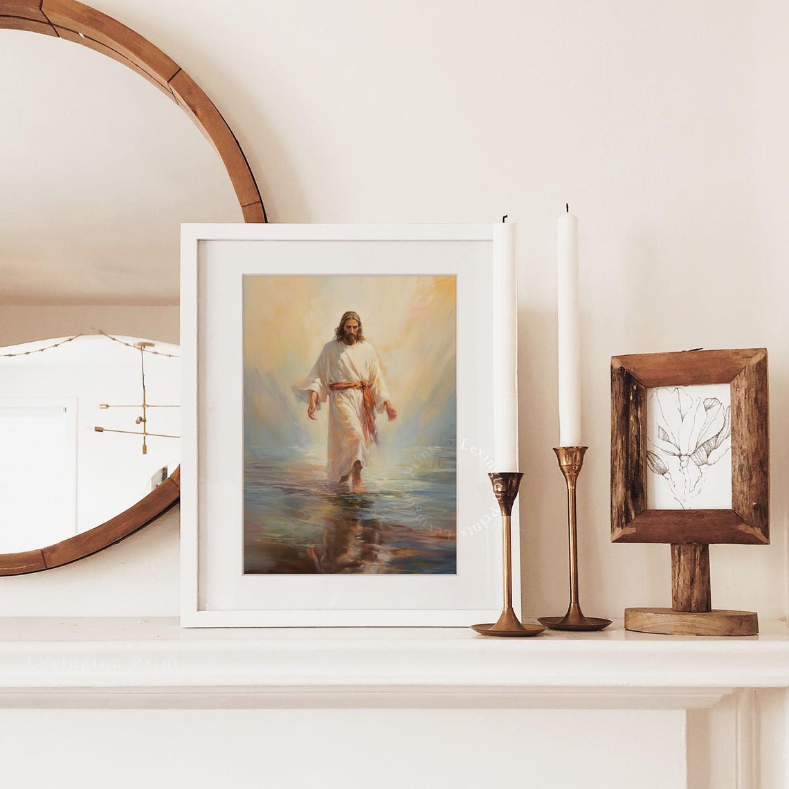 Jesus Walking On Water Christian Wall Art Christian Art Jesus Art Christian Print Oil Painting Christian Painting Gift Bible 399 - Image 3