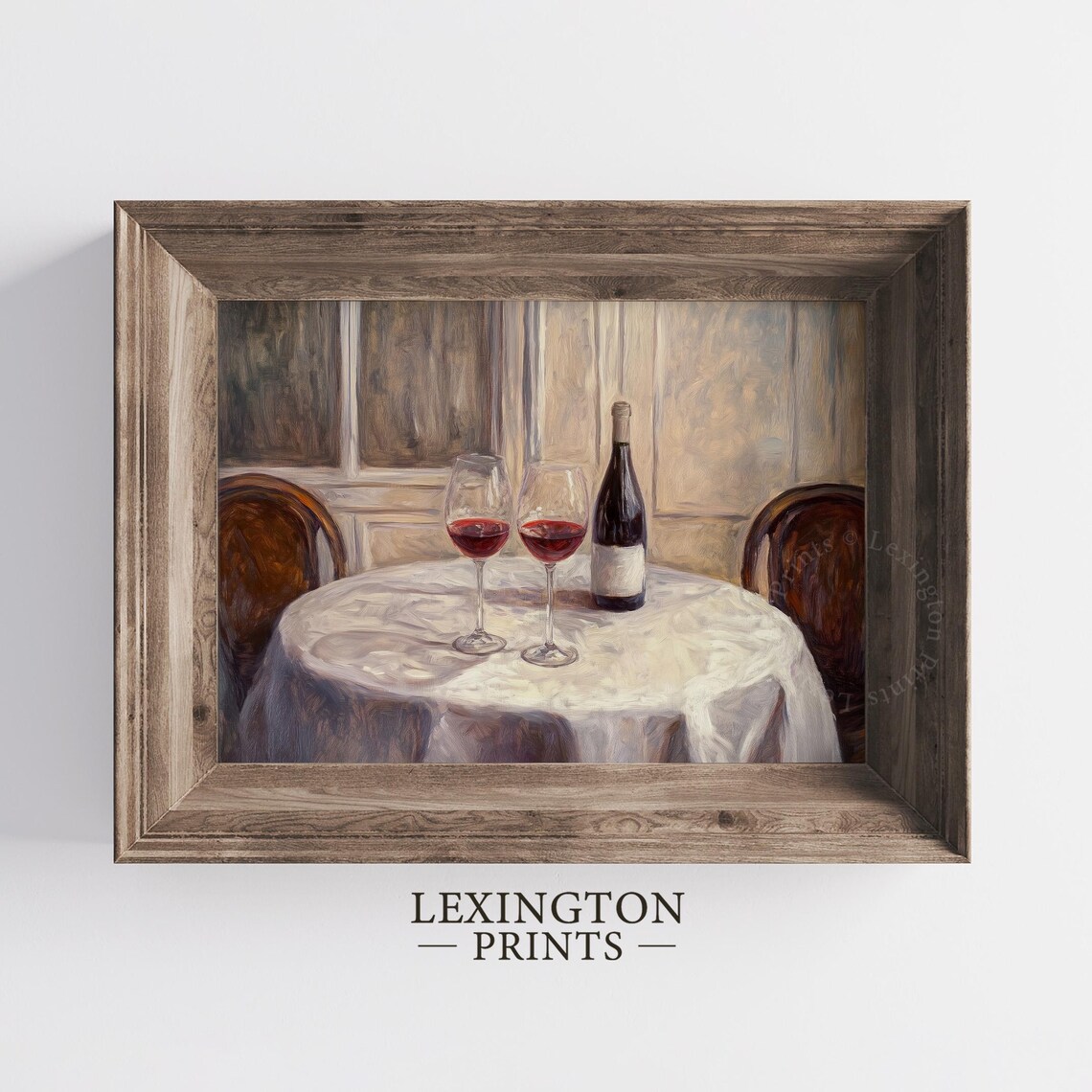 Vintage Wine Glass Print Farmhouse Wall Art French Country Decor Kitchen Wall Art Red Wine Print Bar Cart Prints Valentines 999 - Image 6