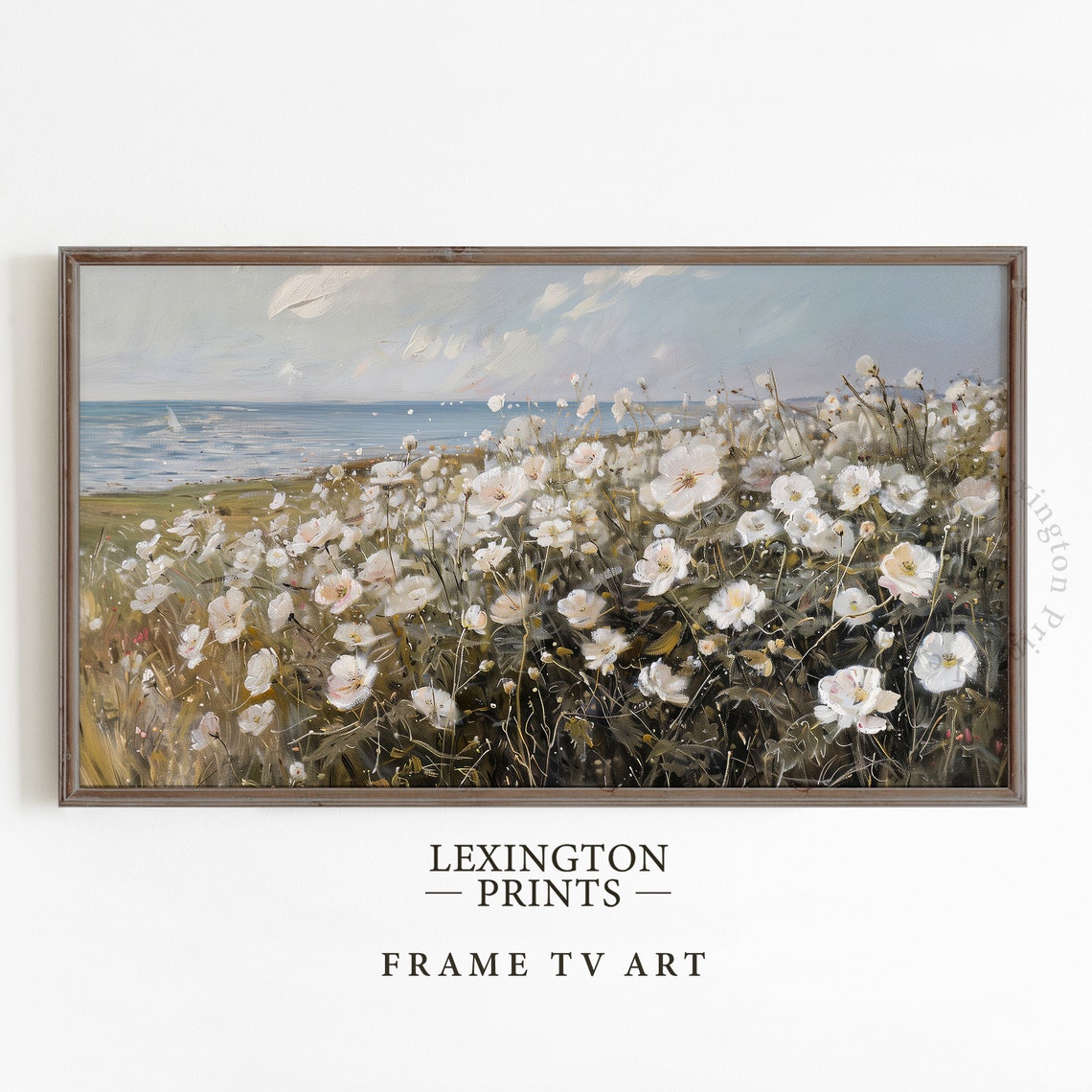 Moody Wildflower Tv Art Coastal Tv Art Spring Tv Art Wildflower Art Frame Tv Art Landscape Tv Art Floral Art Summer Tv Art 712 - Image 5