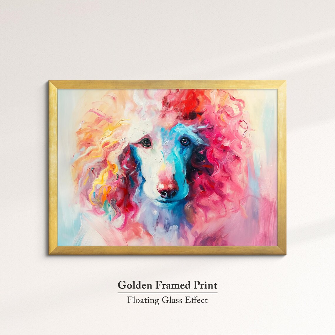 Poodle Abstract Oil Painting Art Print, Luxury Dog Decor - Image 5