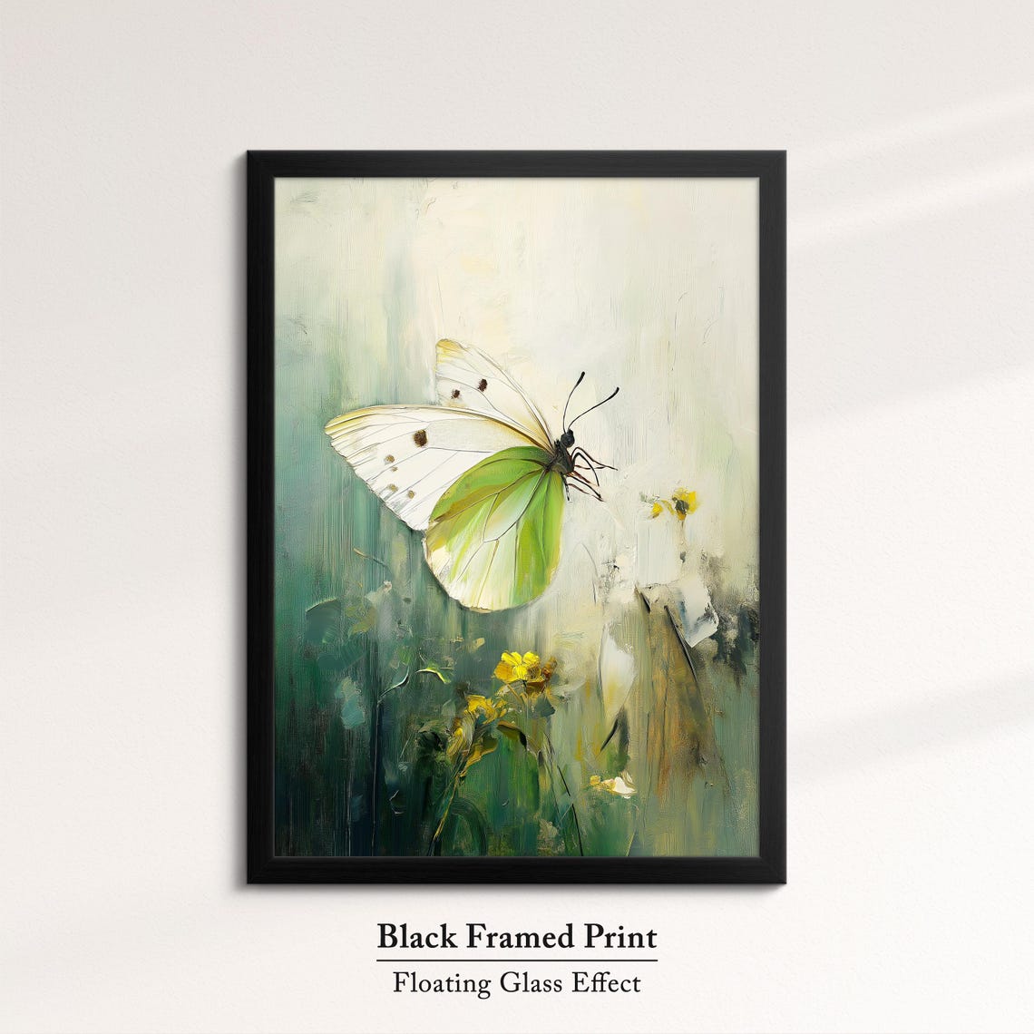 Colorful Butterfly Abstract Oil Painting Framed Print Framed Portrait Wall Art Poster Home Decor Interior Butterfly Lover Gift - Image 8