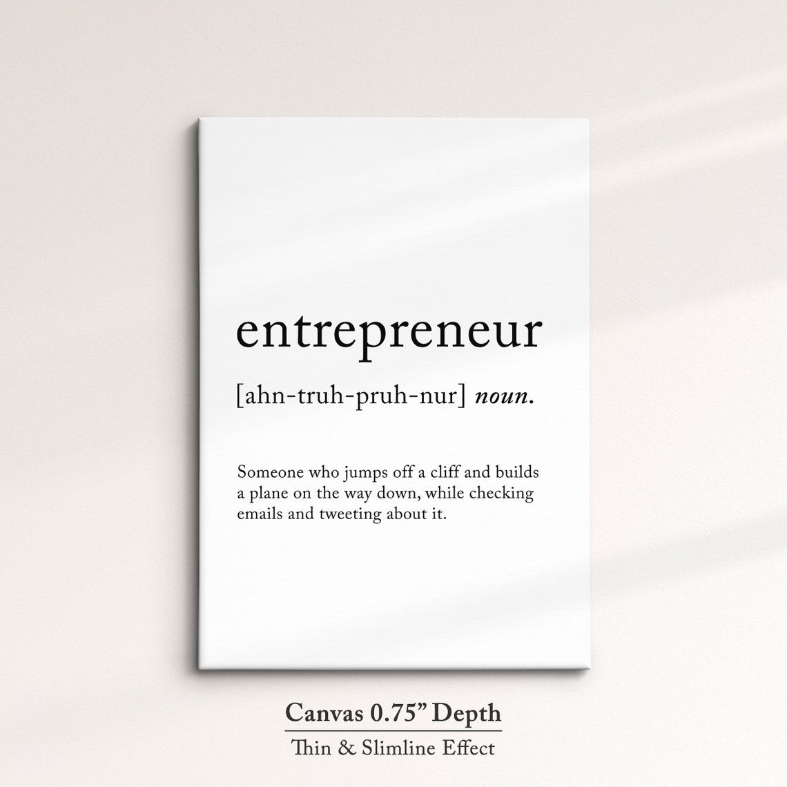 Entrepreneur Funny Dictionary Definition Quote Minimalist Poster Gift - Image 4