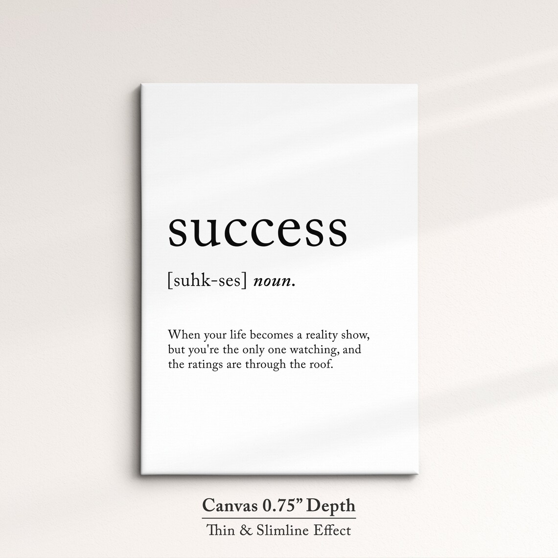 Success Funny Definition Dictionary Quote Minimalist Framed Print Framed Wall Art Poster Home Decor Interior Inspirational Gifts - Image 4