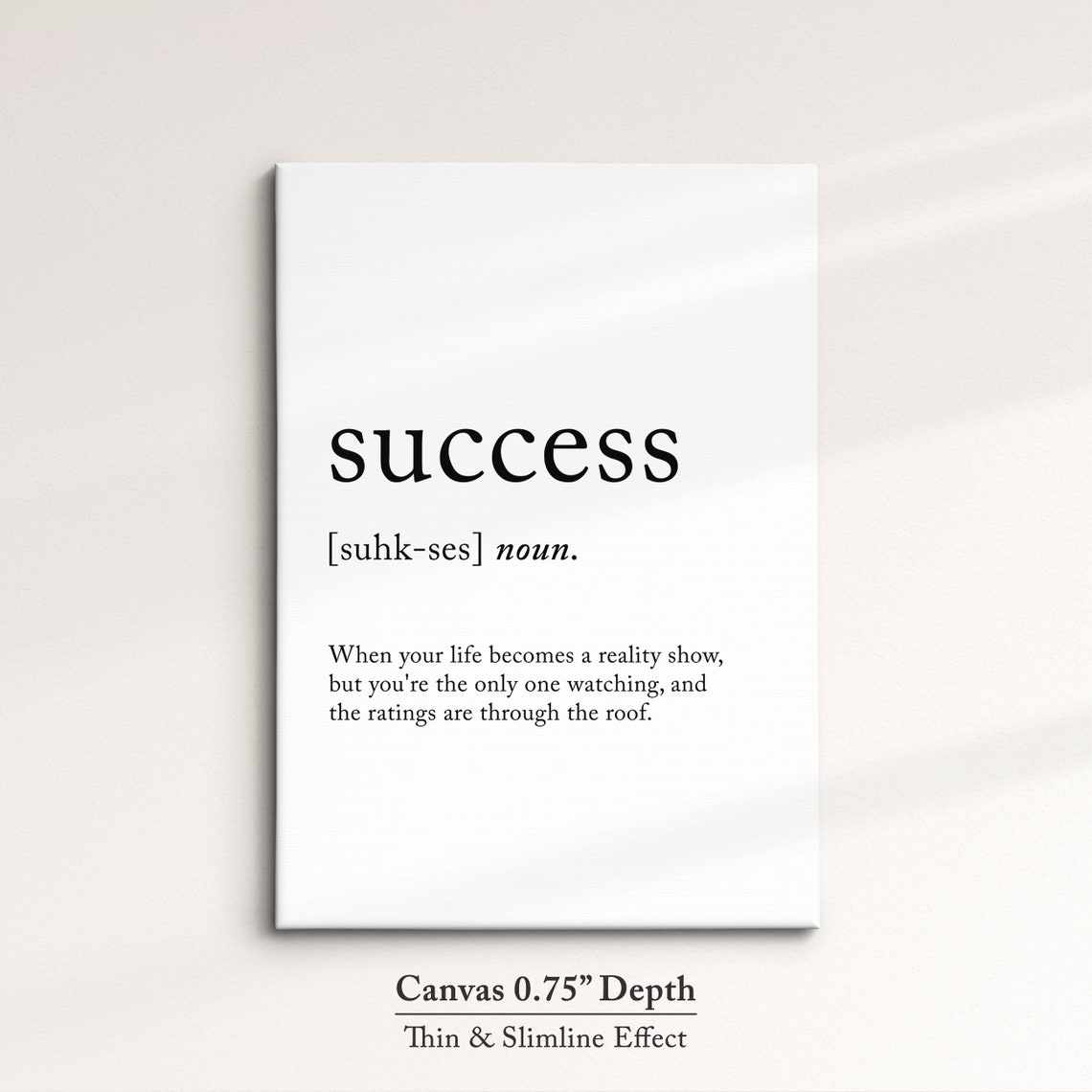 Success Funny Dictionary Definition Quote Minimalist Wall Art Poster - Image 4