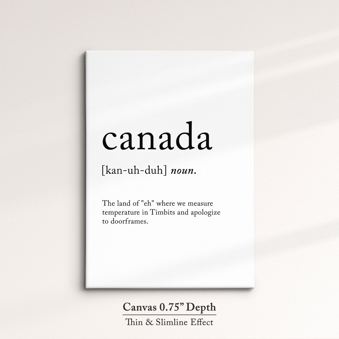 Canada Definition Dictionary Funny Quote Minimalist Framed Print Framed Wall Art Poster Home Decor Interior Canadian Gifts - Image 4