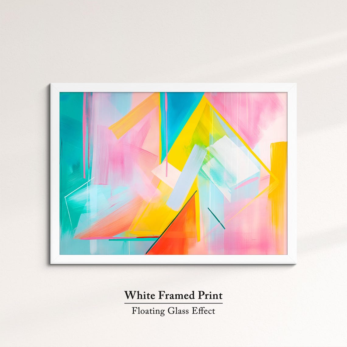 Colorful Abstract Geometric Triangle Art Modern Minimalist Wall Art - Image 7