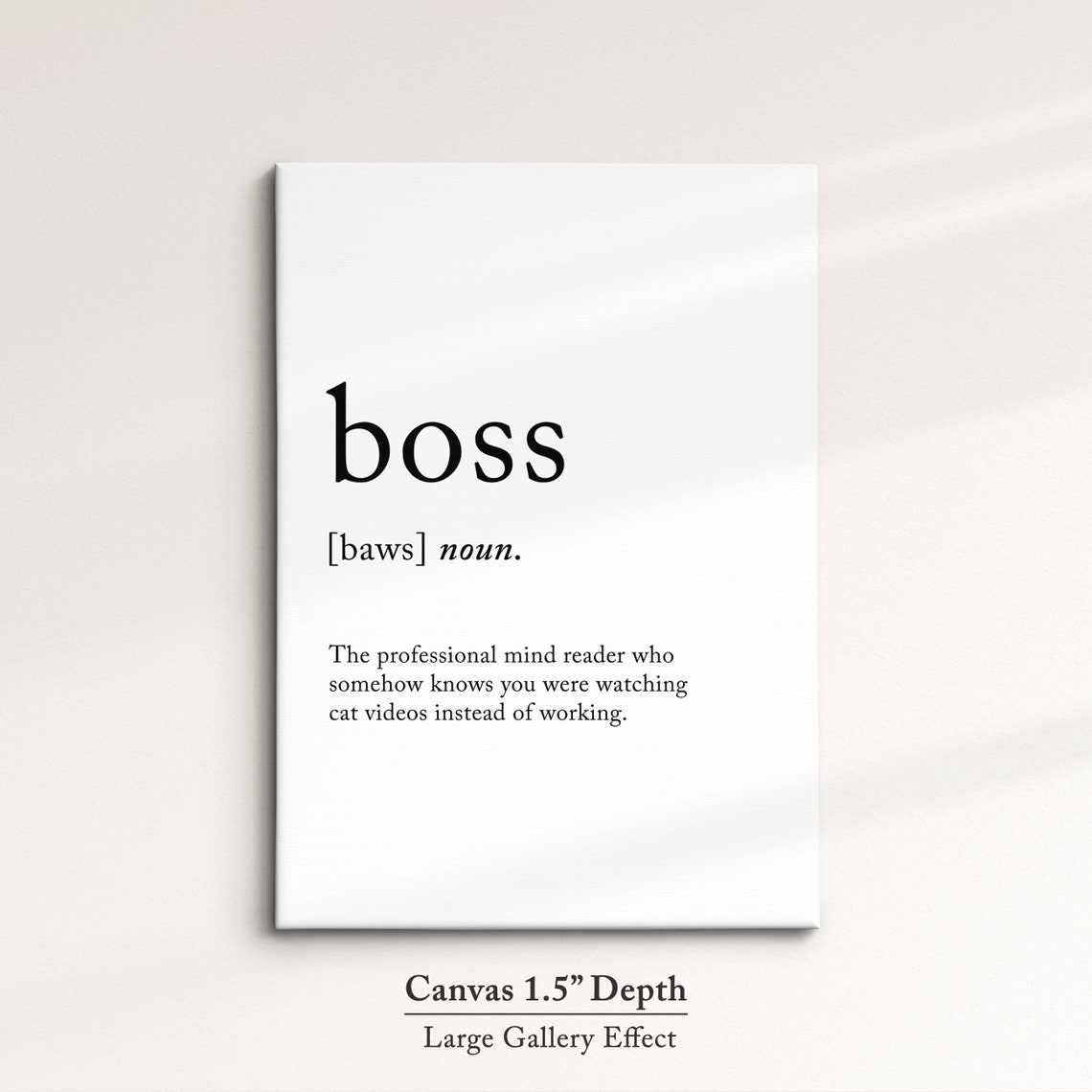 Boss Funny Dictionary Definition Quote Minimalist Office Poster Gift - Image 3
