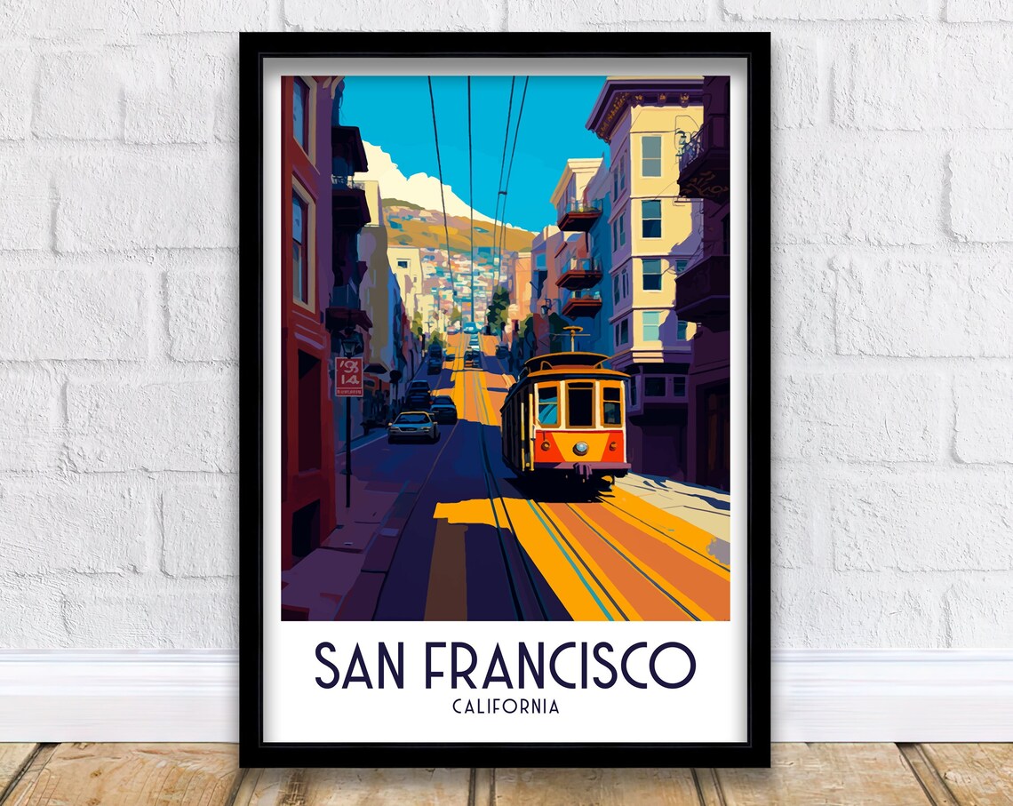 San Francisco California Home Decor Wall Art Print
