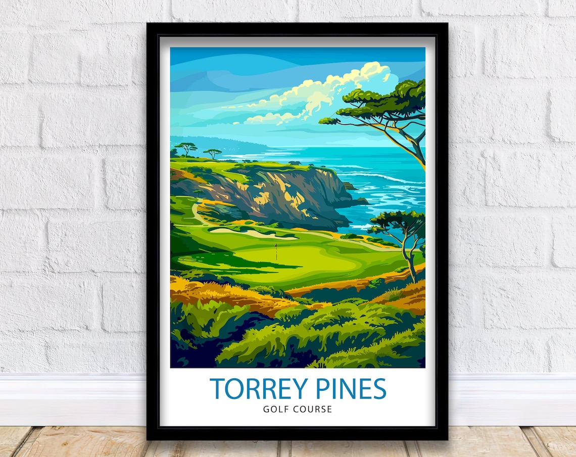 Torrey Pines Golf Course California Travel Poster