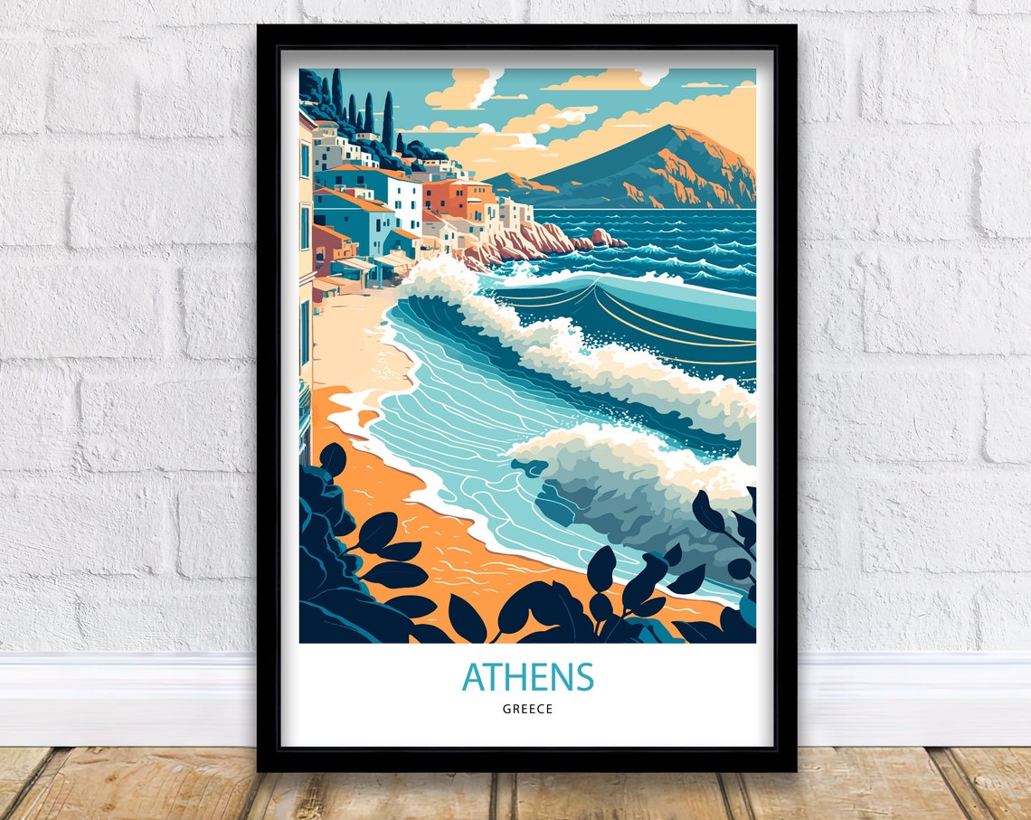 Athens Travel Print Athens Athens Poster Travel Poster Athens Travel Print Greece Athens Wall Art Travel Print Greece Print