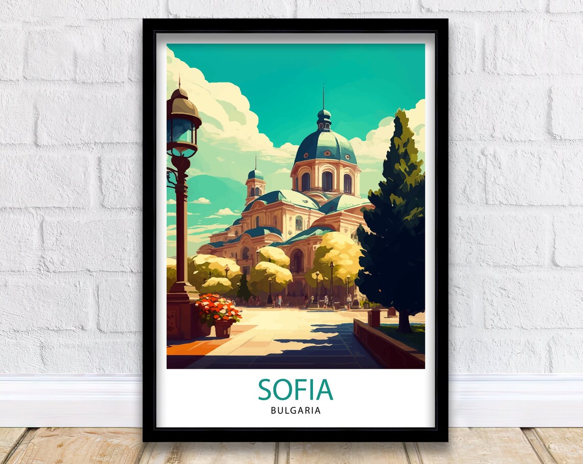 Sofia, Spain Travel Poster for Home Decor