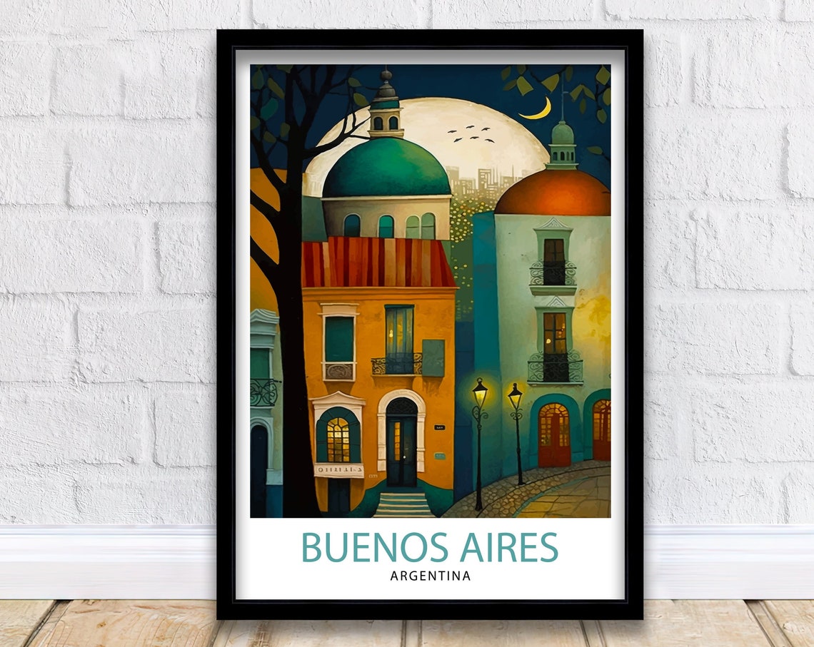 Buenos Aires Argentina Travel Print Buenos Aires Wall Art Buenos Aires Poster Argentina Travel Prints Buenos Aires Art Print Buenos Aires