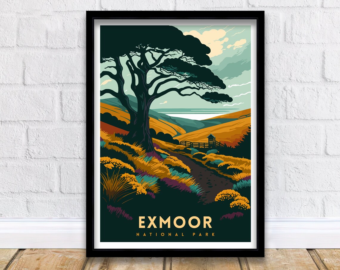 Exmoor National Park Fine Art Poster Print