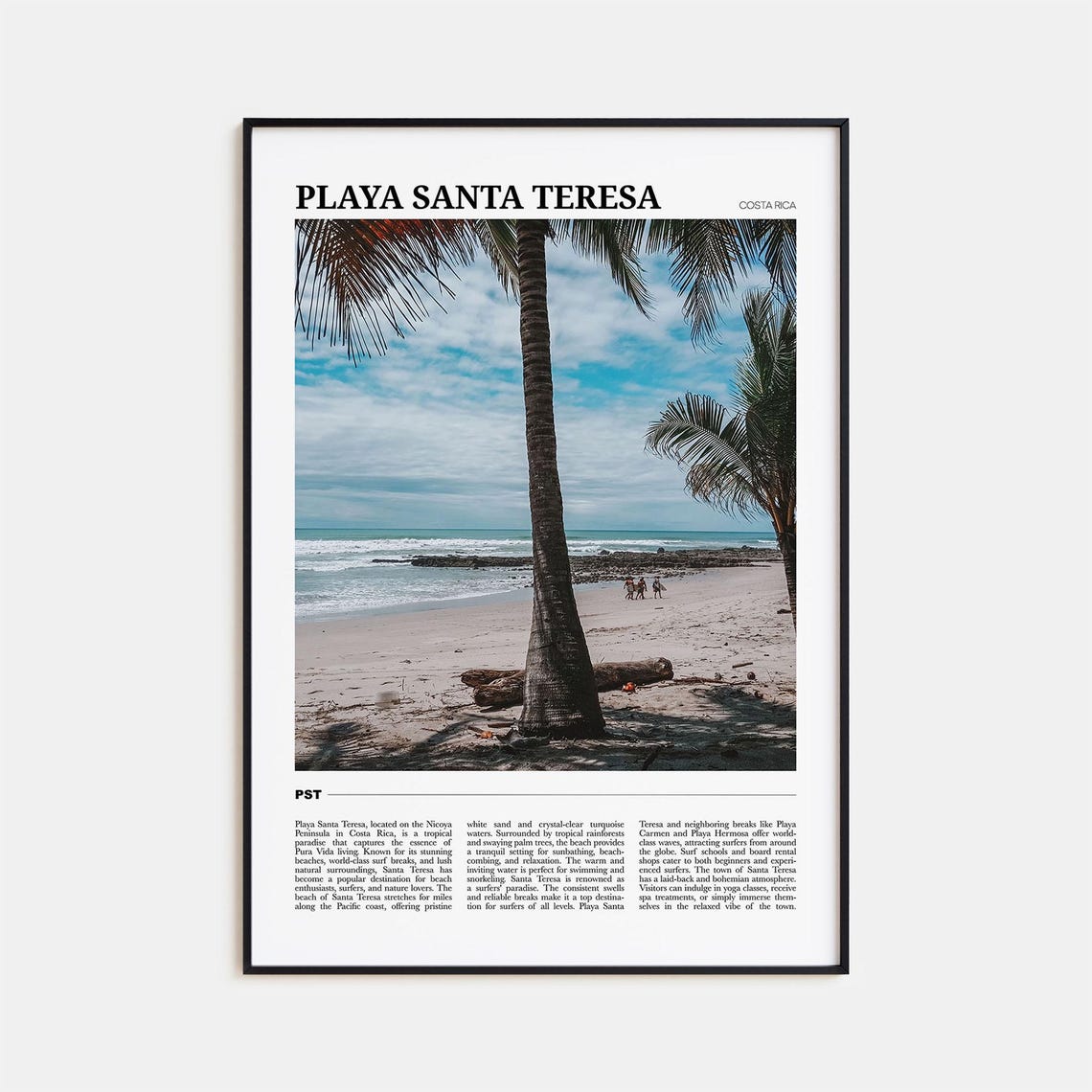 Playa Santa Teresa Travel Poster Playa Santa Teresa Wall Art Playa Santa Teresa Poster Print Playa Santa Teresa Photo Playa Santa Decor