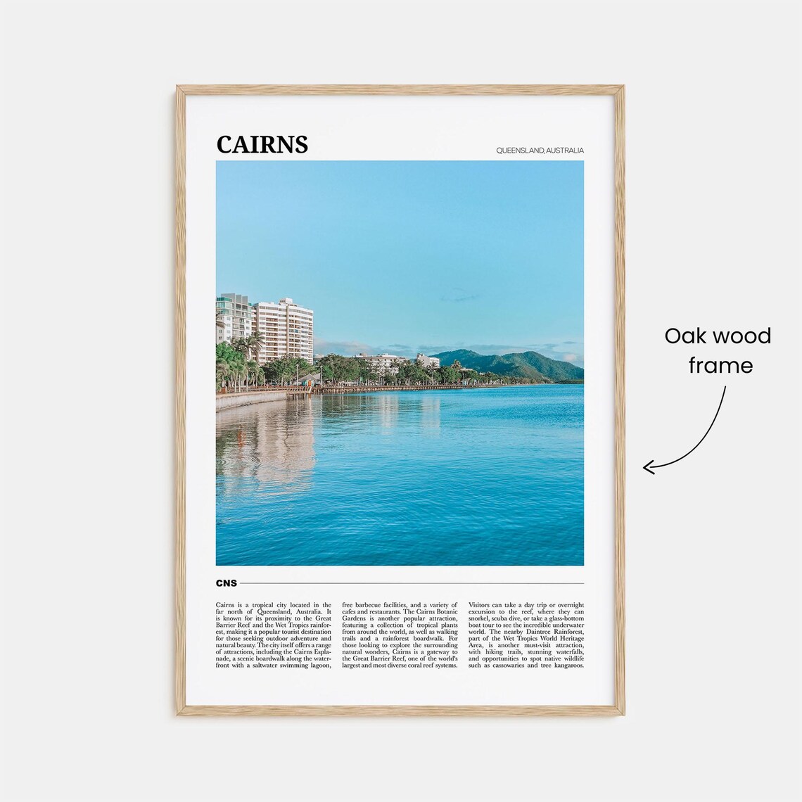 Cairns Travel Poster, Queensland Australia Art Print - Image 3