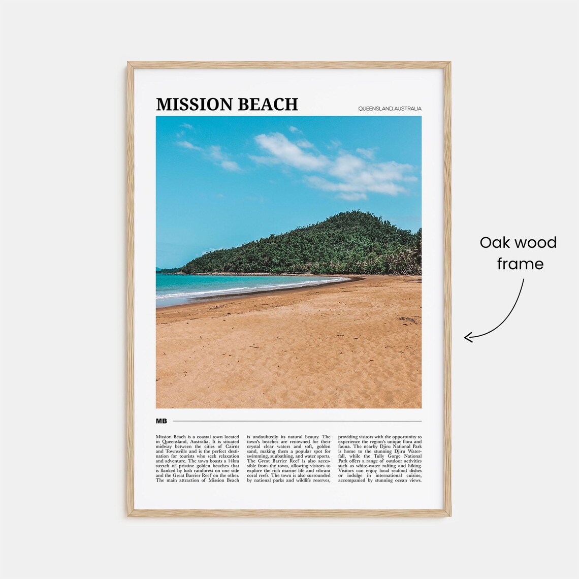 Mission Beach Queensland Australia Beach Photo Travel Poster - Image 3