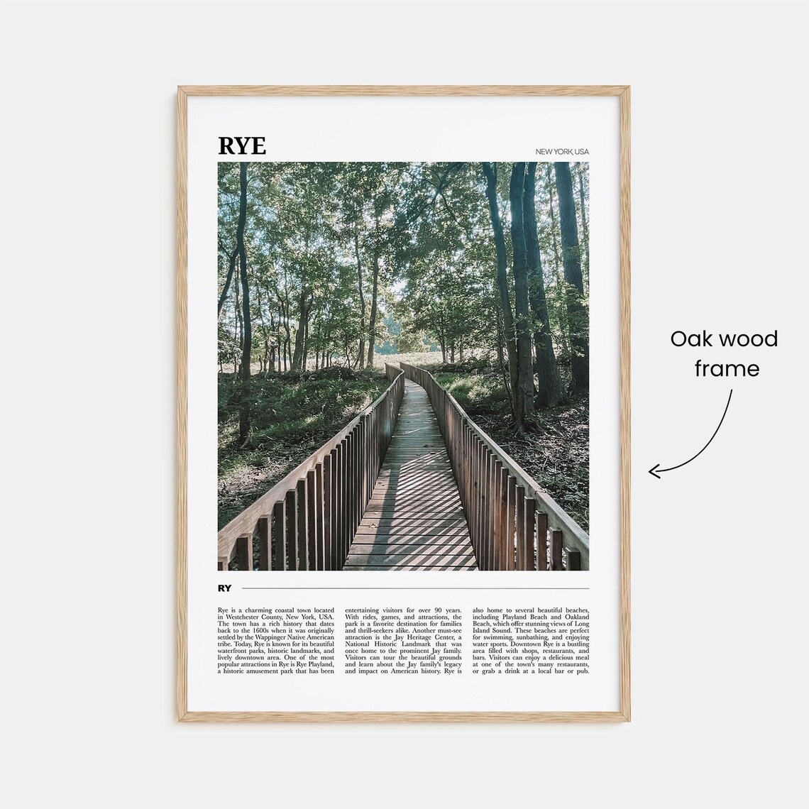 Rye Travel Poster, New York USA Art Print - Image 3