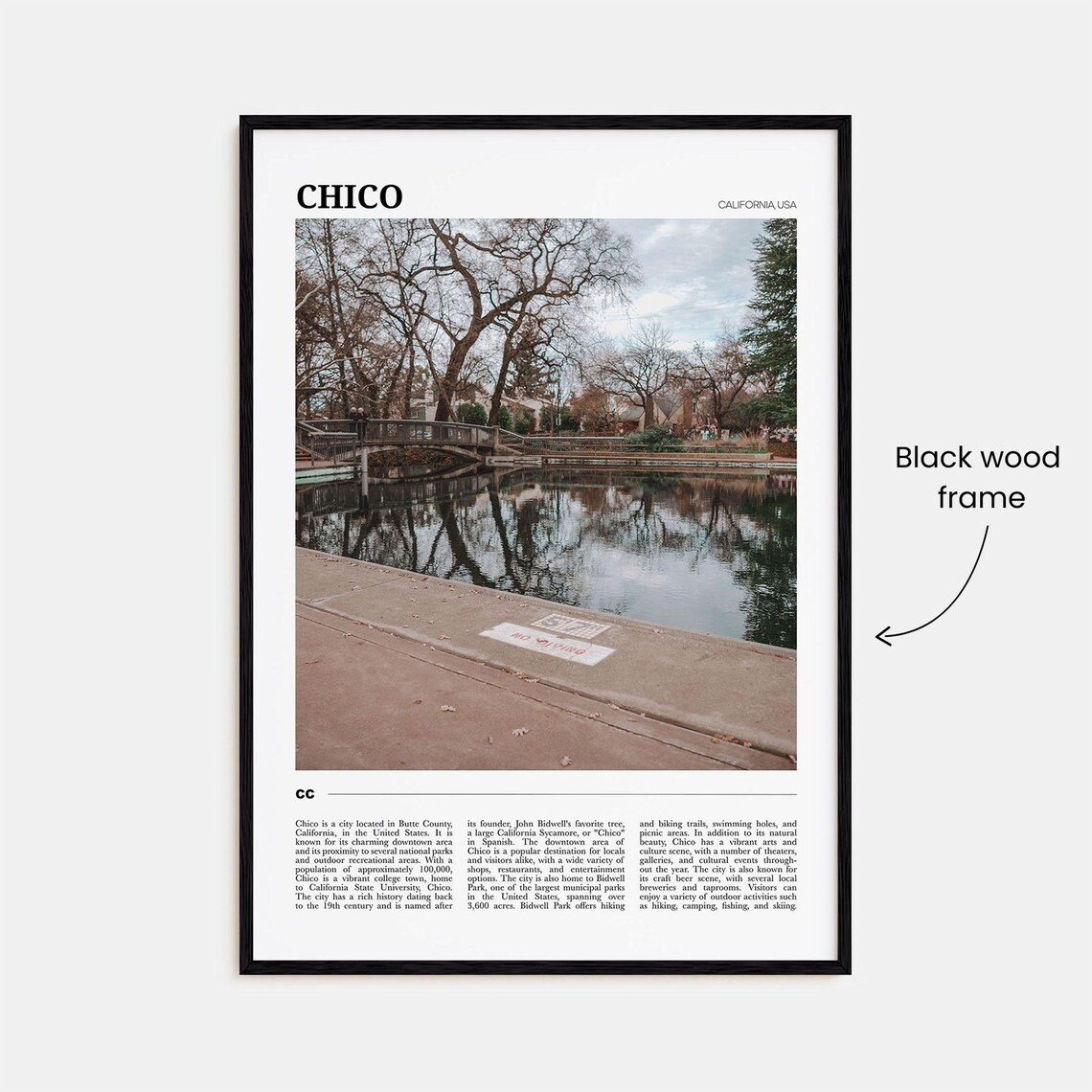 Chico Travel Poster, California USA Wall Art Print - Image 2