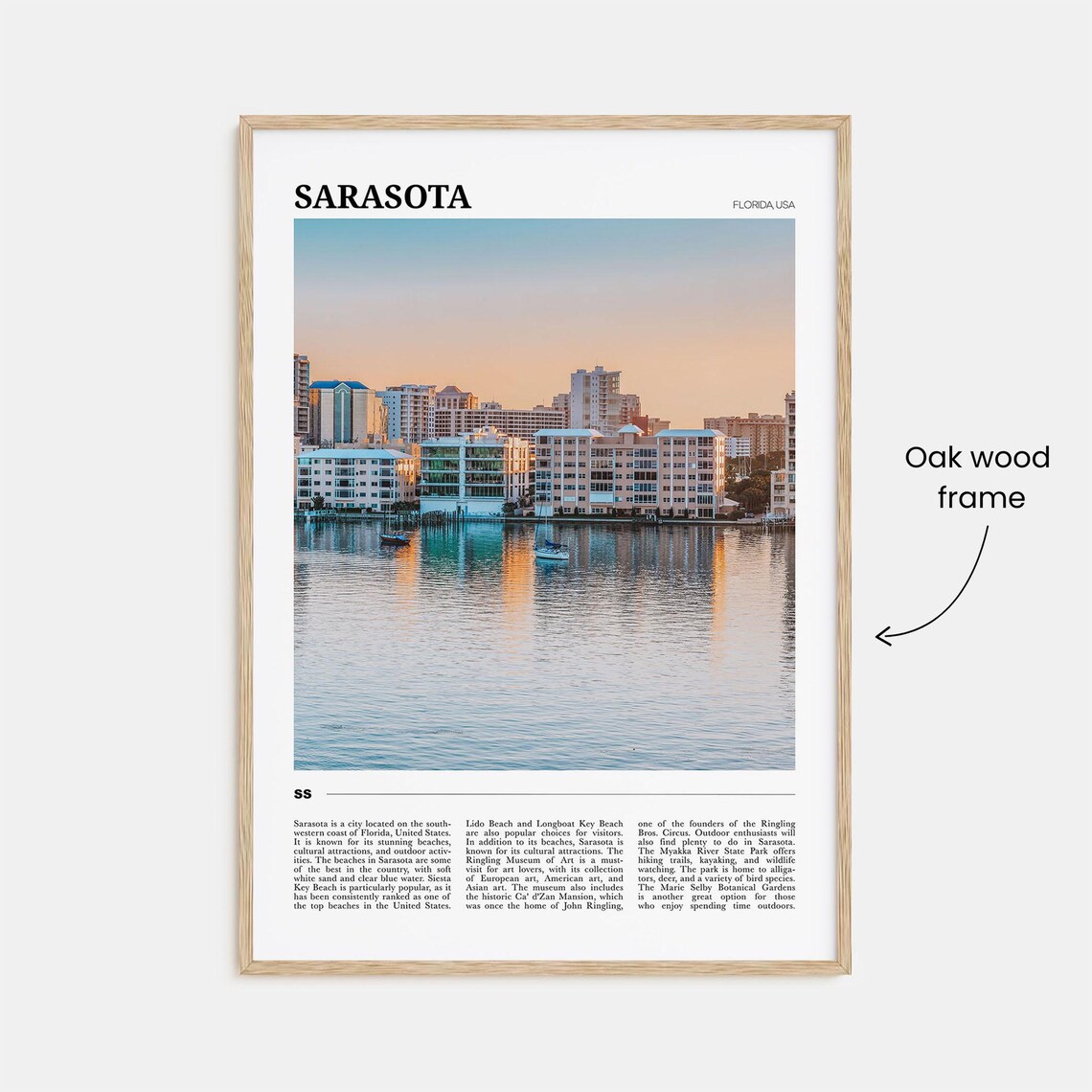 Sarasota Travel Poster, Florida Wall Art - Image 3