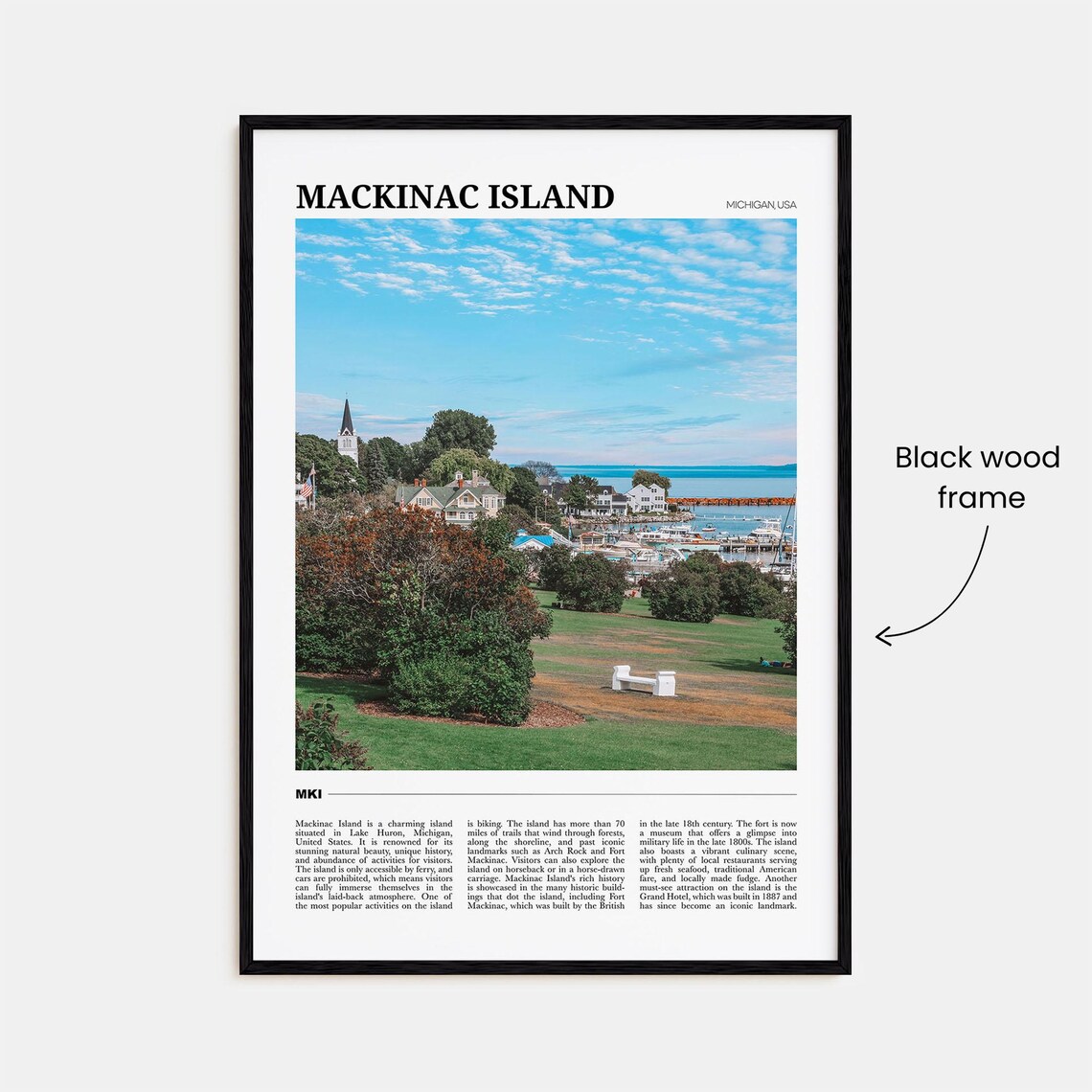 Mackinac Island Travel Poster, USA Travel Art Print - Image 2