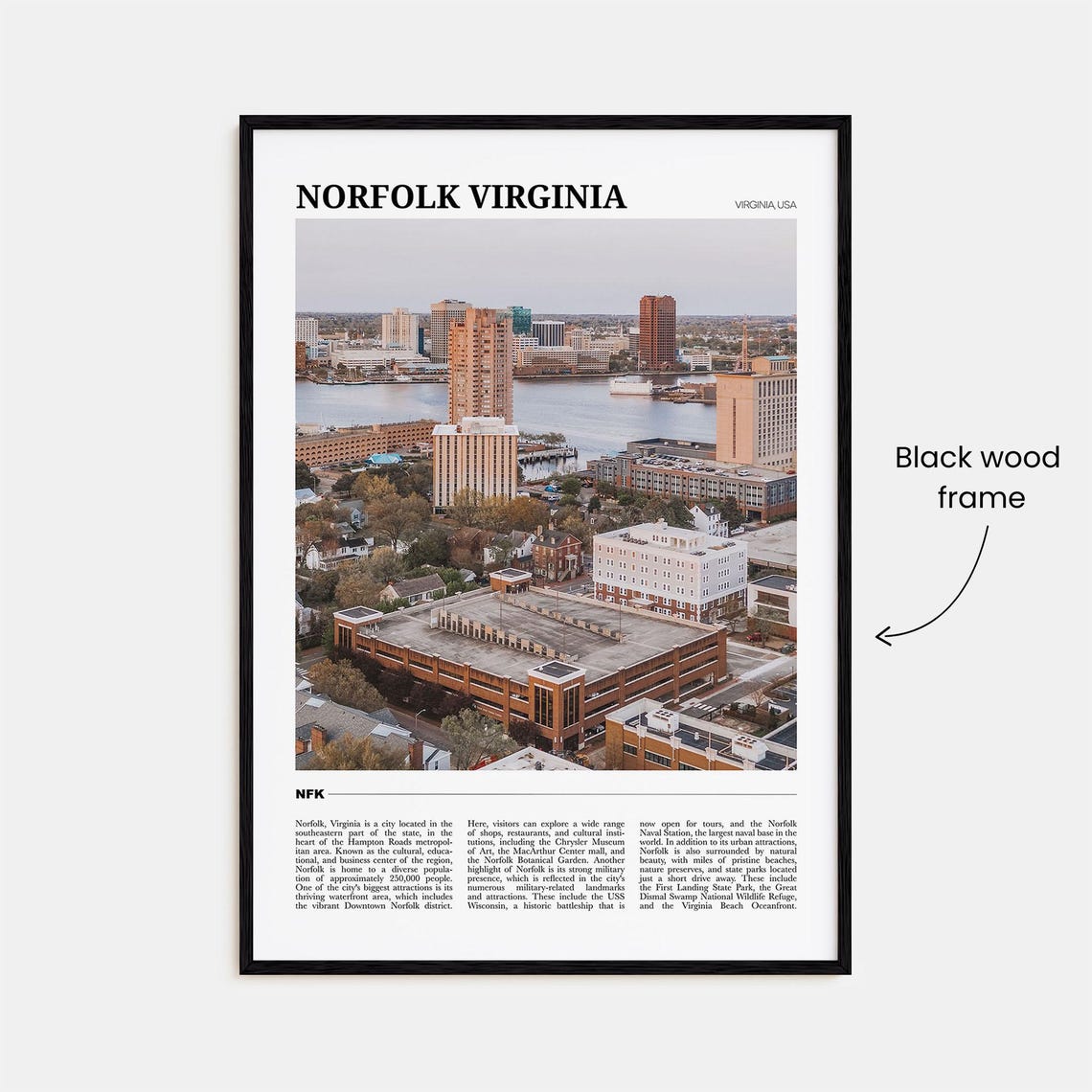 Norfolk Virginia Travel Poster Norfolk Virginia Wall Art Norfolk Virginia Poster Print Norfolk Virginia Photo Norfolk Virginia Decor - Image 2