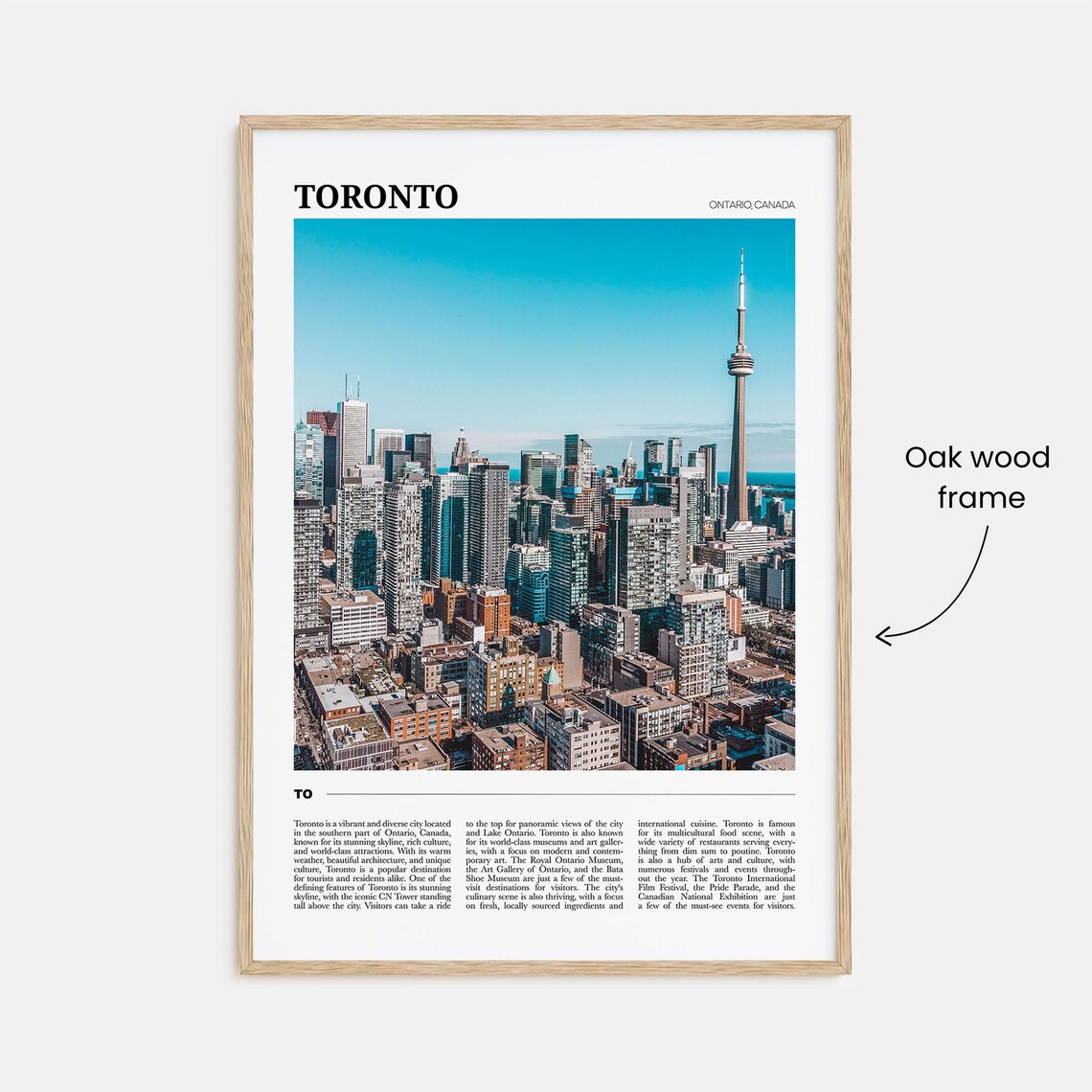 Toronto Travel Poster, Ontario Canada Travel Poster - Image 3