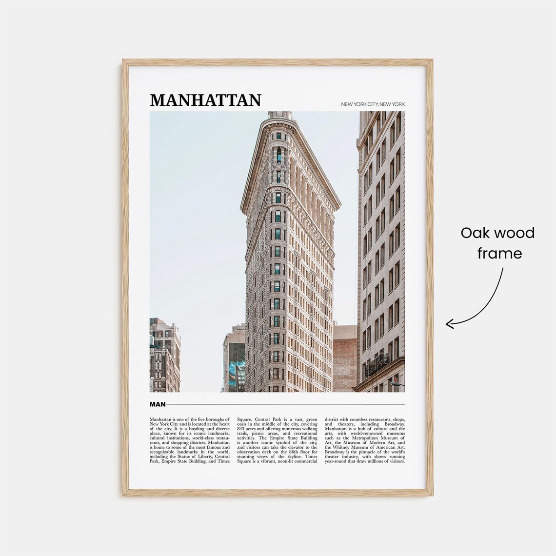 Manhattan New York Flatiron Building Street Travel Poster Series - Image 3