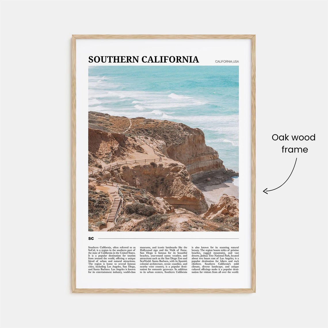 Southern California Travel Poster Southern California Wall Art Southern California Poster Print California Photo California Decor Usa - Image 3