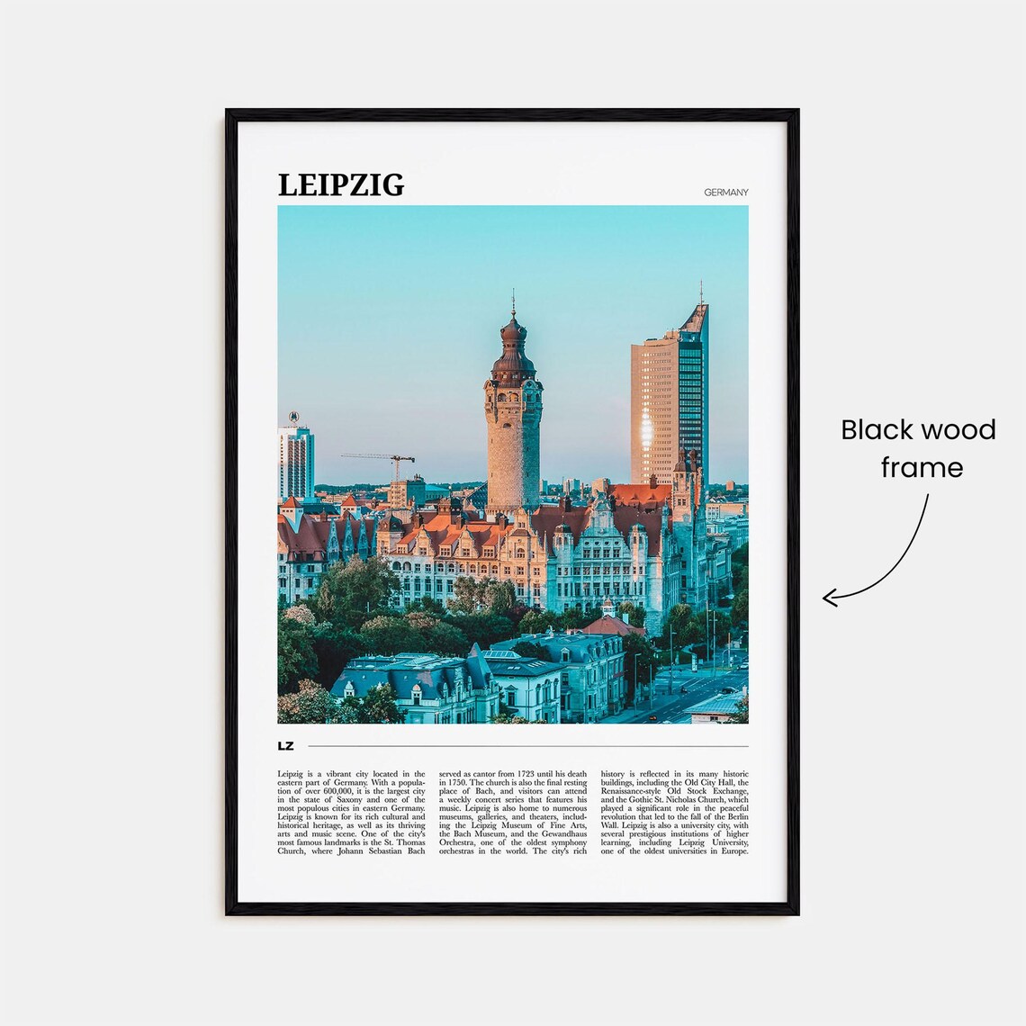 Leipzig Travel Poster, Germany Art Print - Image 2