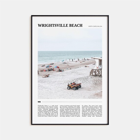 Wrightsville Beach Travel Poster, North Carolina